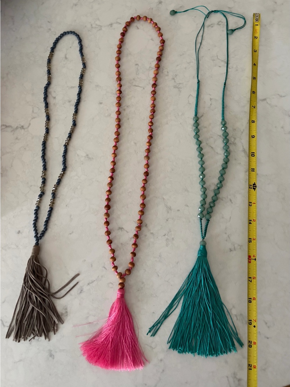 Colorful Tassel Beaded Necklaces - Women Accessories